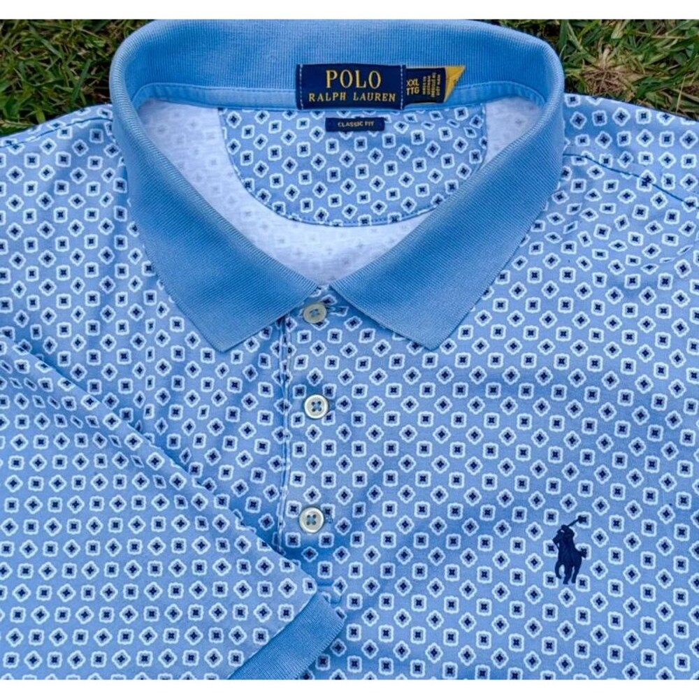 Polo Ralph Lauren Classic Fit all over print geometric square men’s size xxl